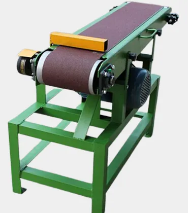 Sandering horizontal belt machine